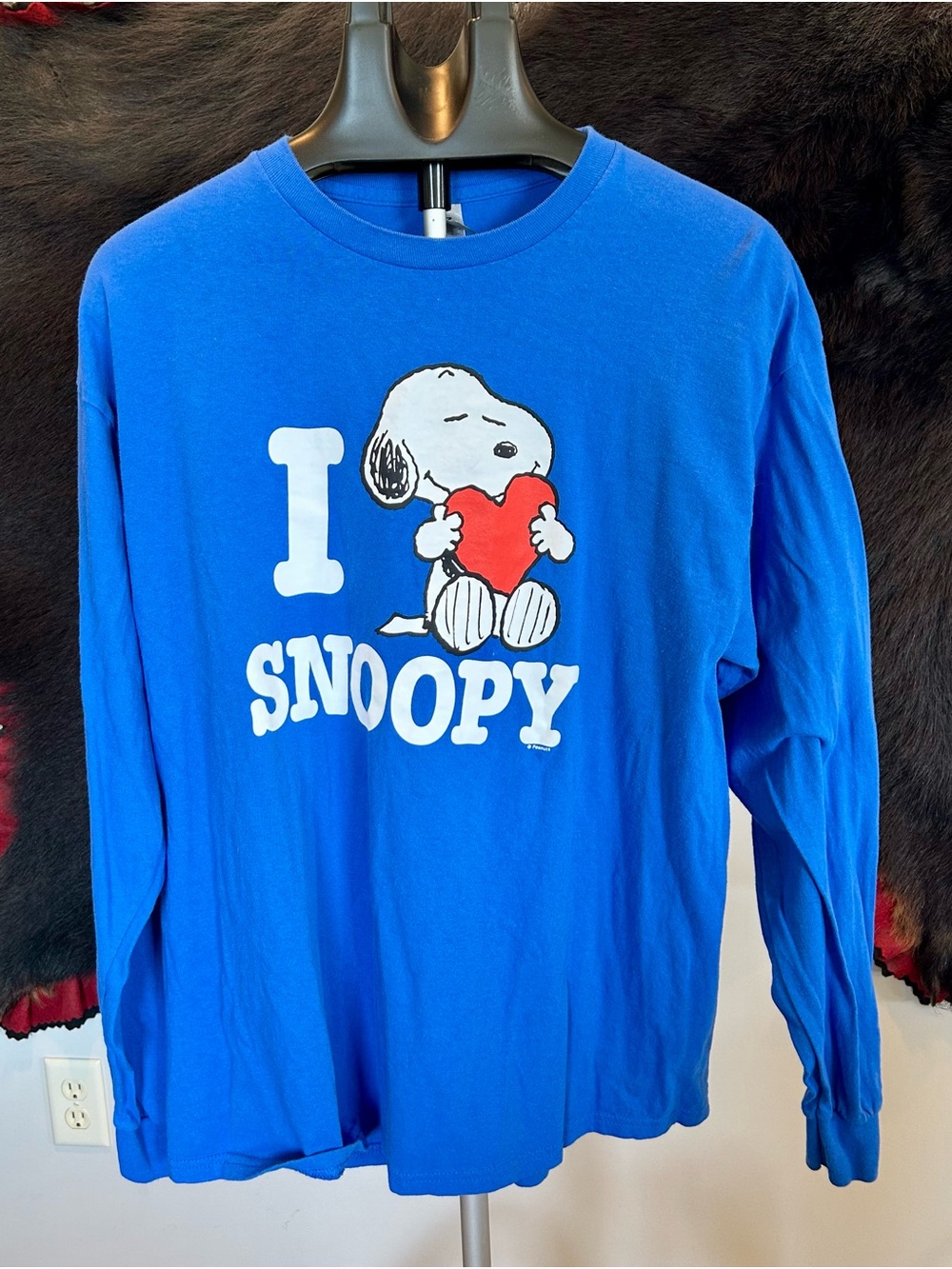 Snoopy Blue Long-Sleeve Women’s Tee Sz XL